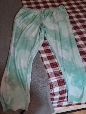 Sonoma Mint Green Tie-Dye Pants